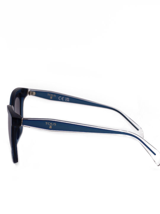 Tous Women's Sunglasses with Blue Plastic Frame and Gray Gradient Lens TOB46 W47X