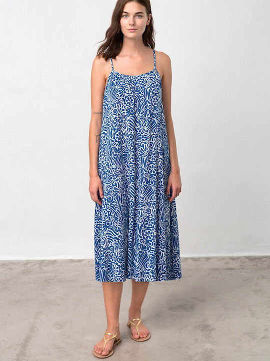 Vamp Summer Midi Dress Blue