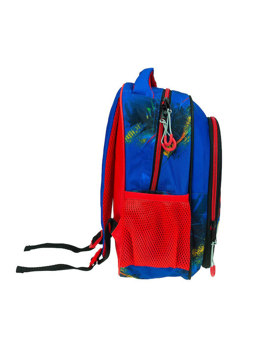 Gim Spiderman Blue Net School Bag Backpack Kindergarten in Blue color 12lt