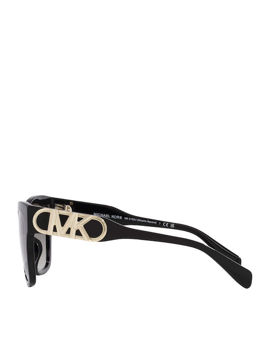 Michael Kors Empire Square Women's Sunglasses with Black Plastic Frame and Gray Gradient Lens MK2182U 30058G