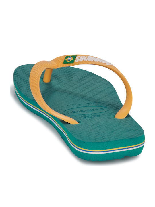 Παιδικές Σαγιονάρες Flip Flops Πορτοκαλί Brasil Logo