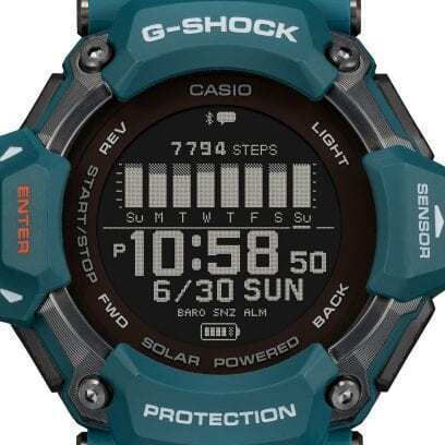 Casio G-Shock GBD-H2000-2 Smartwatch mit Pulsmesser (Blau)