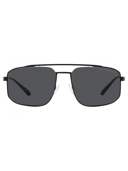 Emporio Armani Men's Sunglasses with Gray Metal Frame and Gray Lens EA2139 300187