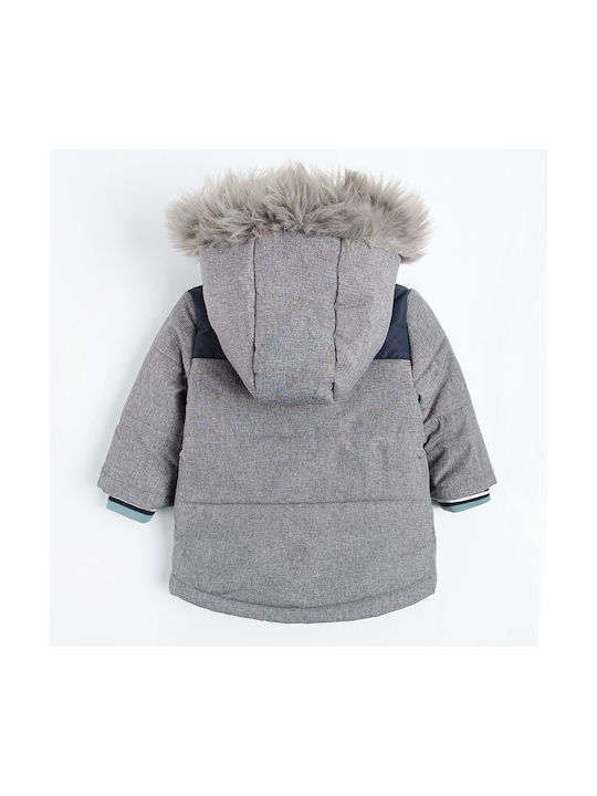 Kids Casual Jacket short Hooded Gray