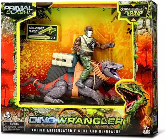 Action Figure Dinosaur With Warrior Dinosaur for 3+ Years 20.5cm.