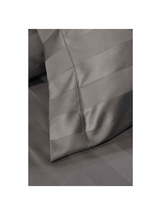 Down Town Home Sheet Sets Queen 245x270cm. Dark Grey 4pcs