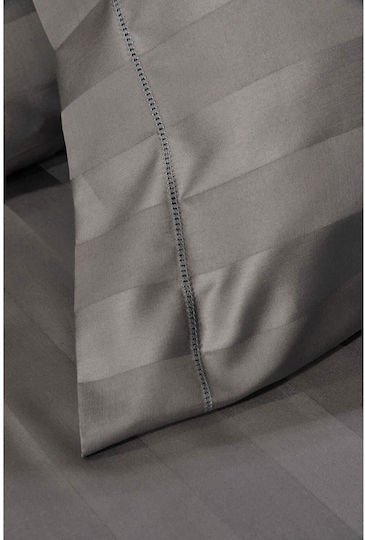 Down Town Home Sheet Sets Queen 245x270cm. Dark Grey 4pcs