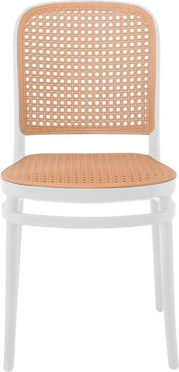 Outdoor-Stuhl Polypropylen Florence White 41x41x83εκ.
