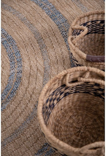 Royal Carpet 8863 Pentru exterior din iută Denim 160 x 160 cm