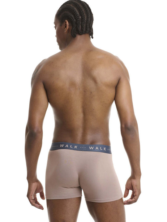 Herren Boxershorts Navy Blue/Beige 2Packung