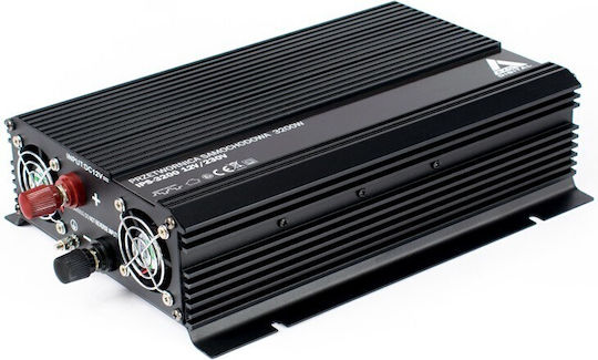Azo Digital Car Inverter Pure Sinewave 3200W to Converter 12V DC in 230V AC