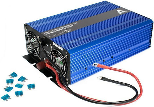 Azo Digital Инвертор за кола 4000W за преобразуване на 12V DC в 230V AC