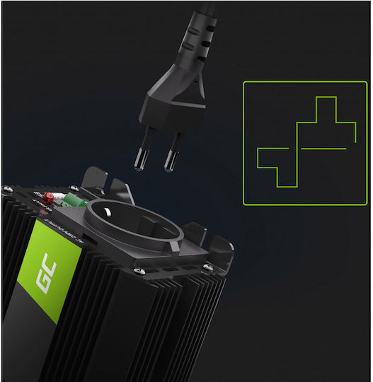 Green Cell Inverter für Autos Modifizierte Sinuswelle 300W für 12V DC mit 1xUSB