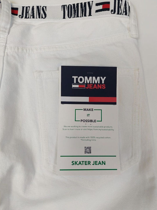 Pantaloni Jeans pentru Bărbați cu Croială Regular Alb