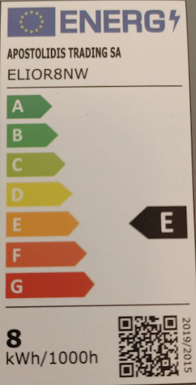 Aca LED Bulb 8W for Socket E27 and Shape A60 Natural White 1010lm