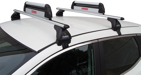 Fabbri Aluski & Board New 4 Car Ski Mounts Suitable for 4 Ski Pairs or 2 Snowboards