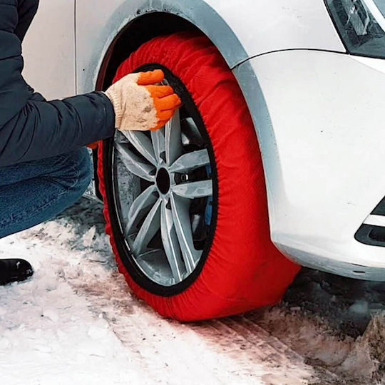Dust Anti-slip Snow Socks Medium Passenger Car 2pcs