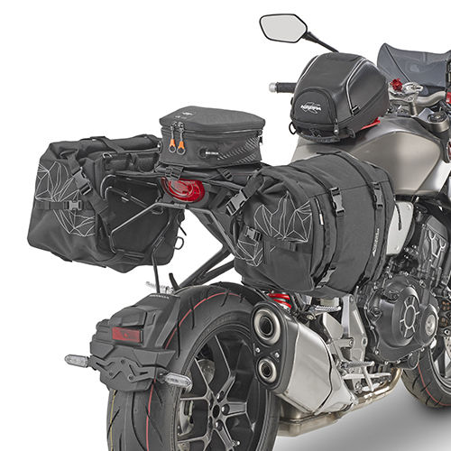 Kappa Moto RA316 Σετ Σαμάρια Μοτοσυκλέτας 25lt σε Μαύρο Χρώμα
