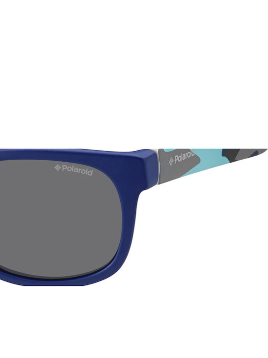 Polaroid Unbreakable Square Kids Sunglasses with Polarized Blue Lens