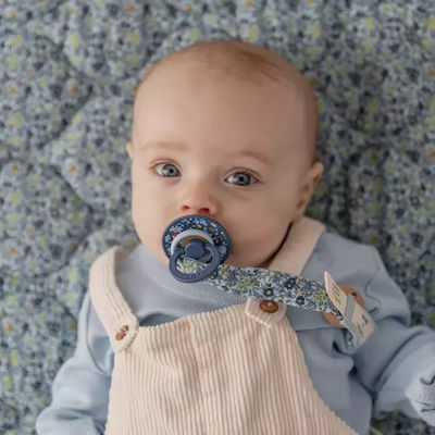 Bibs Clip Pacifier Liberty made of Fabric Capel Fossil Grey