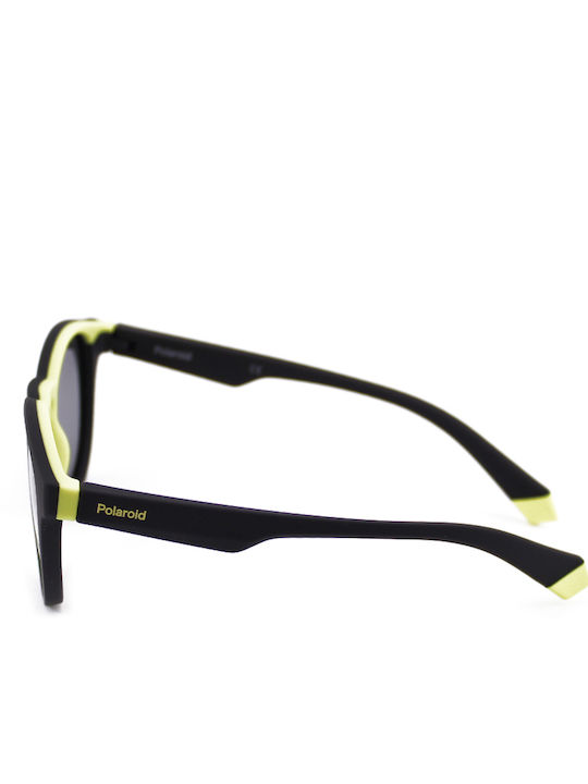 Polaroid Round Kids Sunglasses with Polarized Lens Black for 7-11 Years