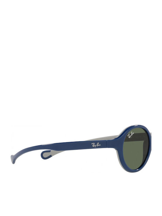 Ray Ban Στρογγυλά Παιδικά Γυαλιά Ηλίου Μπλε για 1-3 Ετών