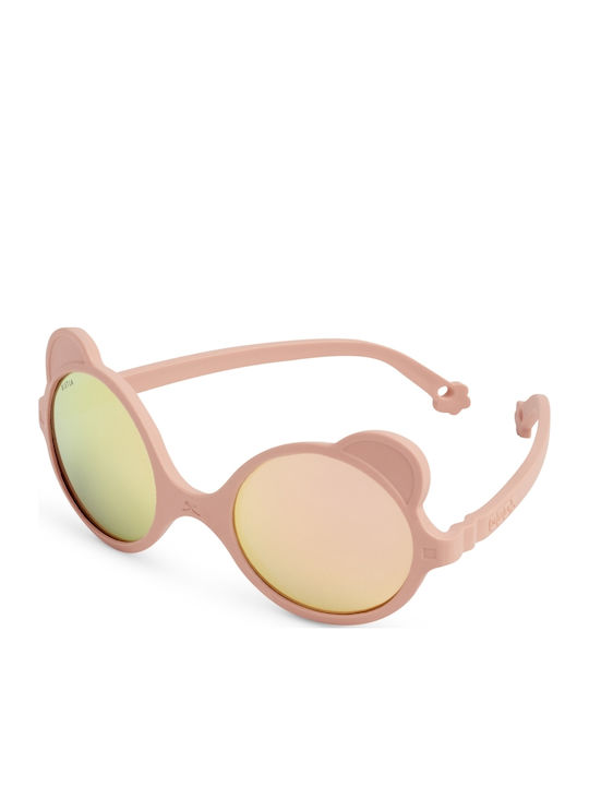 KiETLA Ourson Unbreakable Baby Sunglasses with Mirror Lens Peach for 0-1 Year