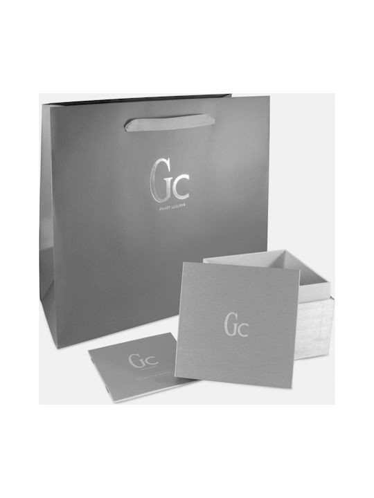 GC Watches Ανδρικό Ρολόι 41mm Χρονογράφος Μπαταρίας με Ασημί Μεταλλικό Μπρασελέ