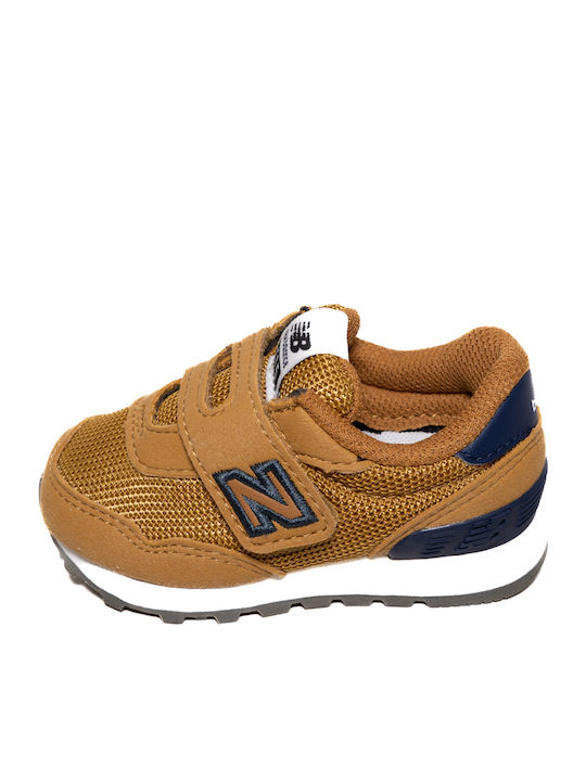 515 Παιδικά Sneakers με Σκρατς Καφέ