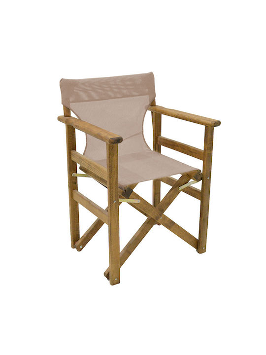 Klikareto Waterproof Director Chair Cover Fabric Taupe 46x80cm