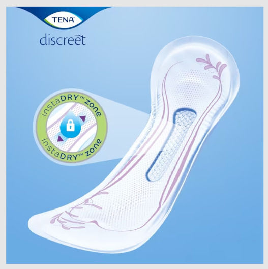 Tena Discreet Extra Women's Incontinence Pad Normal Flow 4 Drops 20pcs