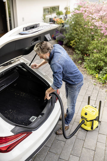 Karcher WD 2-18 Rechargeable Vacuum Wet / Dry Without Charger and Battery with Plastic Bin 12lt