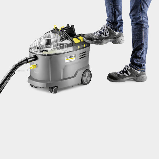 Karcher Puzzi 9/1 Bp Pack Rechargeable Vacuum Dry with Plastic Bin 9lt