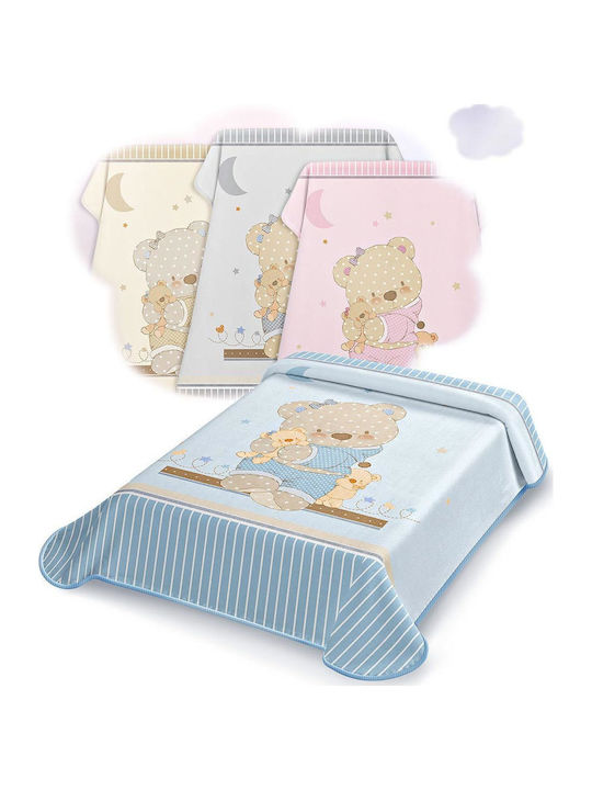 Belpla Blanket Spanish Cot Ster 665 Velvet Pink 110x140cm