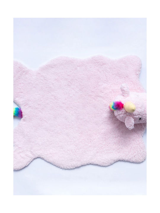 Palamaiki New Baby NB0135 Kinder Teppich Einhorn Pink 70x92cm