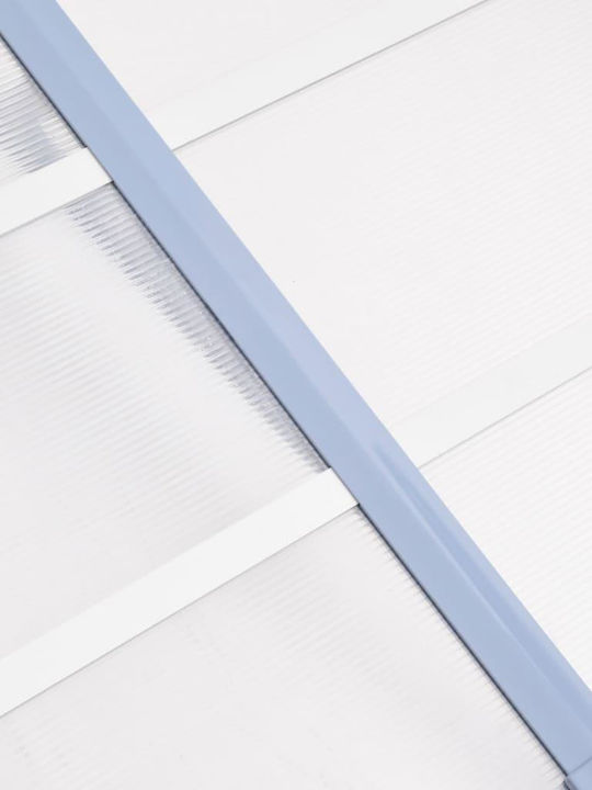 vidaXL Polycarbonat Kapuzinerdach Tür/Fenster P122xB90cm