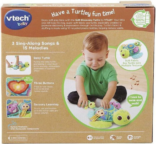 Vtech Animal Little Turtle made of Fabric with Music for 3++ Months