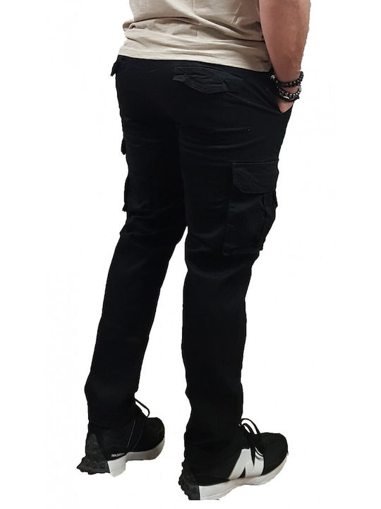 Rebase Men's Trousers Cargo Black