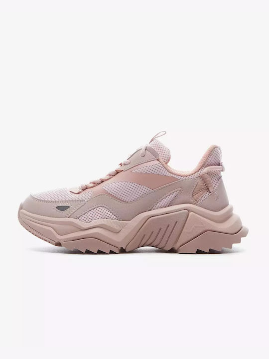 Skechers Smart Block Damen Chunky Sneakers Rosa