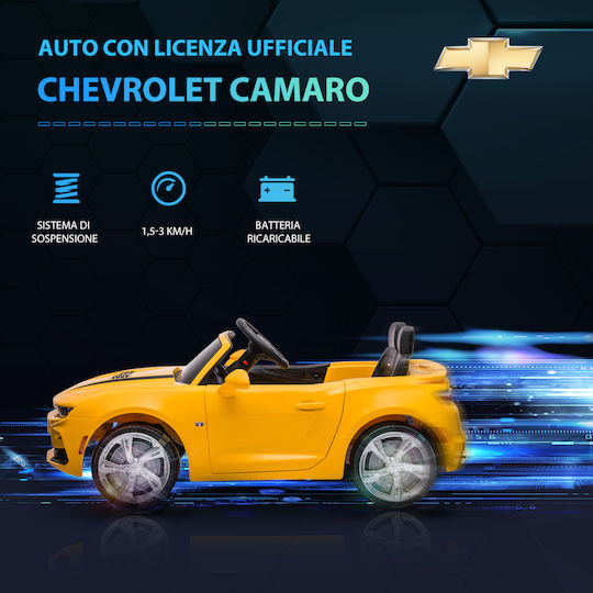 Chevrolet Camaro Διθέσιο με Τηλεκοντρόλ Τύπου 12 Volt Κίτρινο για 3+ Ετών