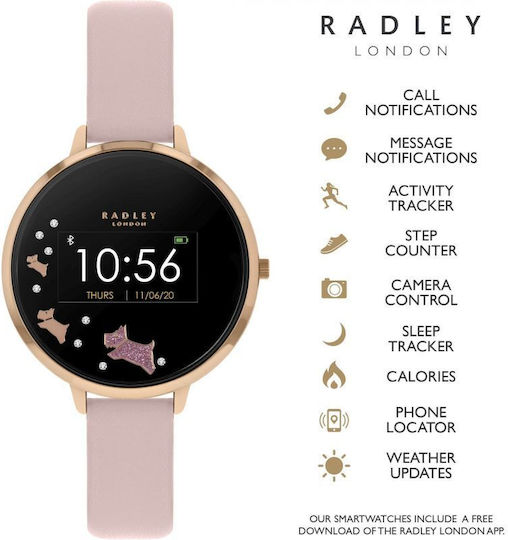 London Aluminium 38mm Smartwatch (Ροζ)