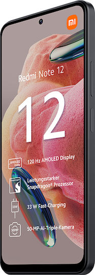 Xiaomi Redmi Note 12 Dual SIM (4GB/64GB) Onyx Gray
