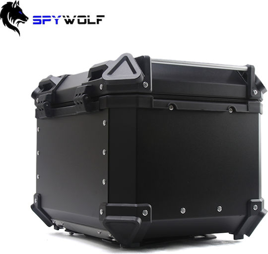 Spywolf SpyWolf Space-X Black Aluminium Motorcycle Top Case 45lt Black