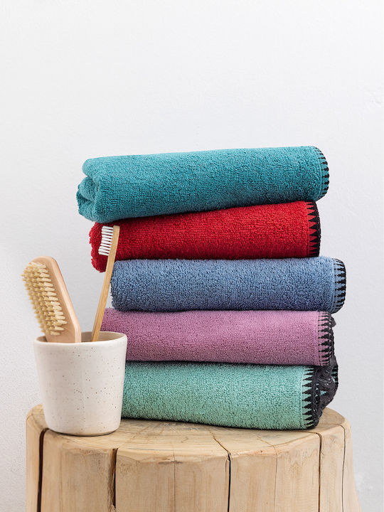 Palamaiki Bath Towel Brooklyn 100x150cm. Red Weight 500gr/m²