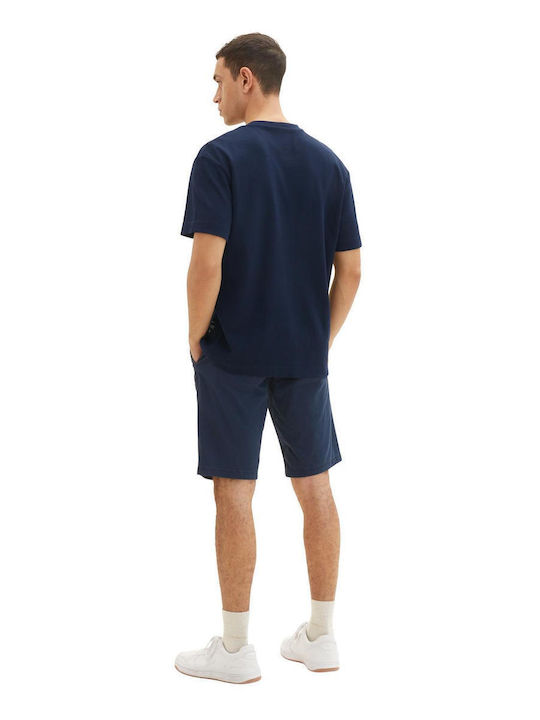 Tom Tailor Men's Shorts Chino Navy Blue