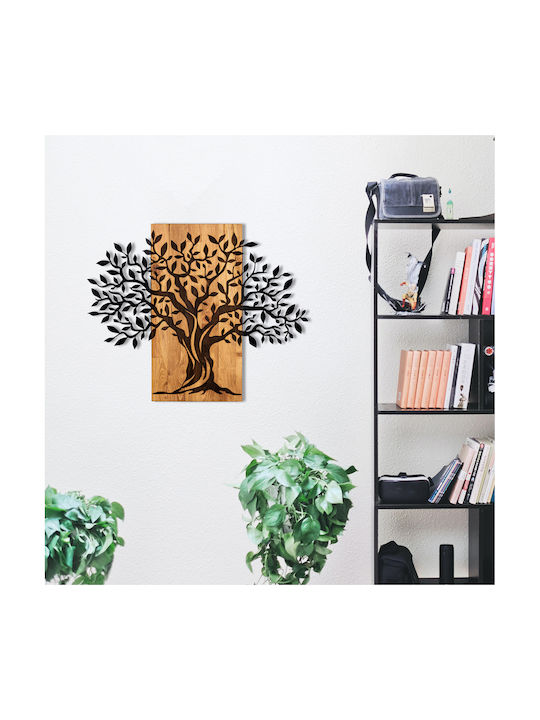 3D Mixed Art Willow Black Wooden 58x72cm