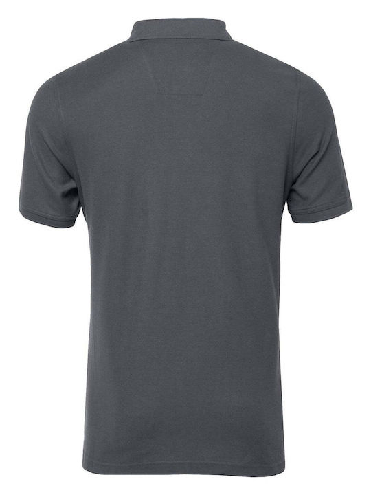 Fynch Hatton Herren Kurzarmshirt Polo Gray