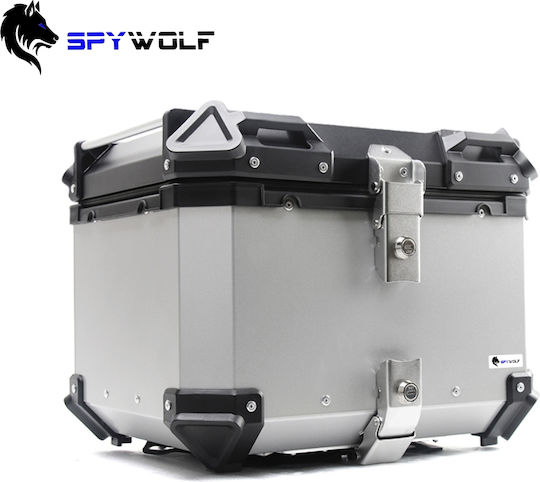 Spywolf SpyWolf Space-S Motorrad-Topcase Aluminium 45lt Silber