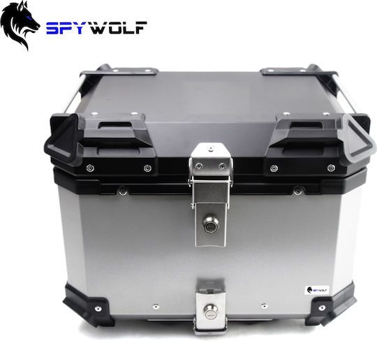 Spywolf SpyWolf Space-S Motorrad-Topcase Aluminium 45lt Silber