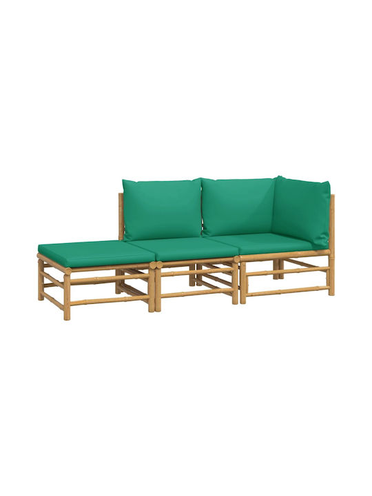 Canapea Tree-Seater Exterior Bambus cu Perne 170x69x65cm